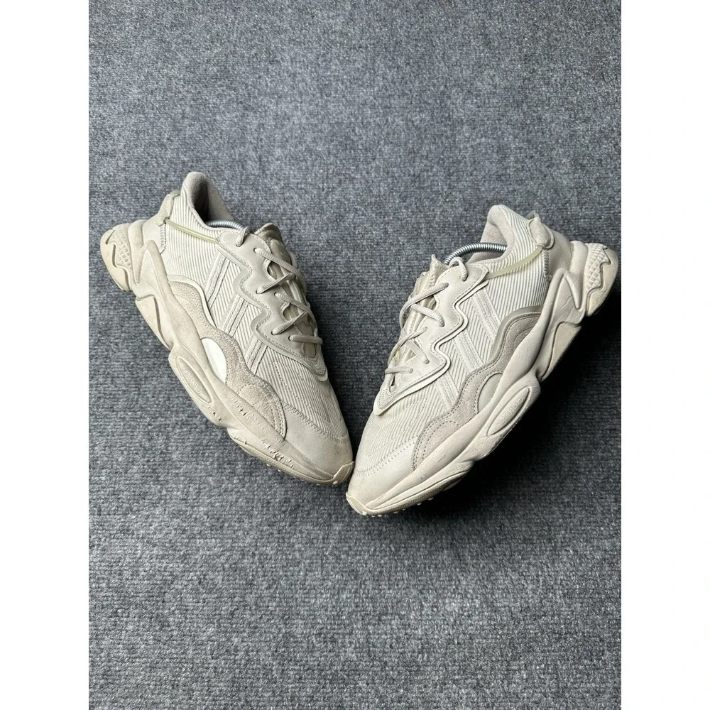 Mens Sneakers Adidas Ozweego Cream Beige Running, Size US 11